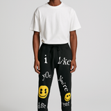 Confession loose fit cotton pants