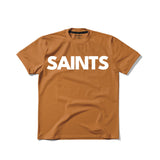 saints signature earth brown oversized tshirt