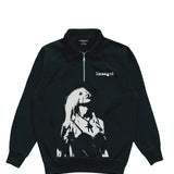 gothic soul half zipper sweatshirt