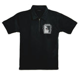 evil frame zip polo