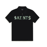 dollar saints zip polo
