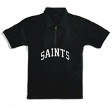 University black zip  polo