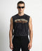 Faraway gold stone wash tank top