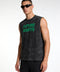 Greens stone wash tank top