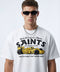 S1 racing white oversized tshirt
