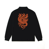 Fire beast long sleeve polo