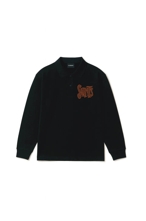 Fire beast long sleeve polo