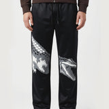 Alligator loose fit cotton pants