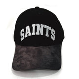 SAINTS dual tone suede cap