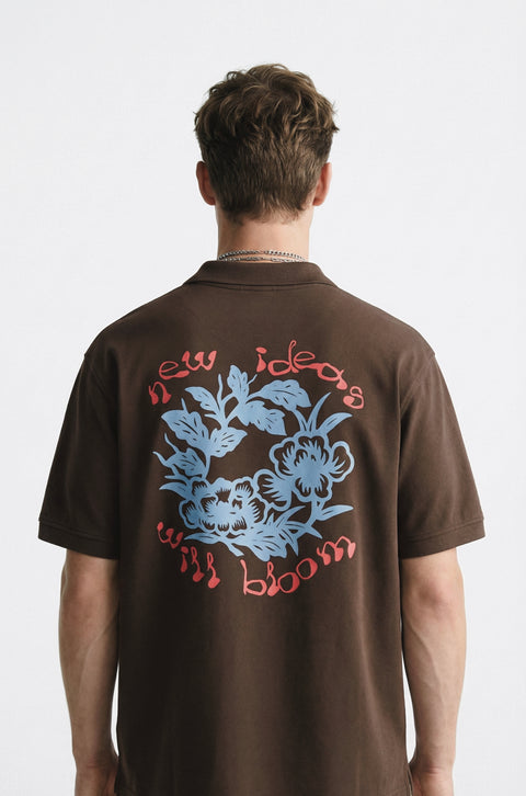 New era brown polo