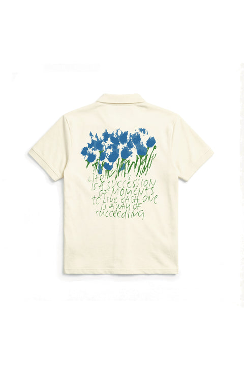 Orchids zip polo