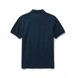 Embroidered saints navy polo