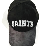 SAINTS dual tone suede cap