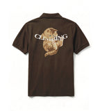 Climbing cat brown polo