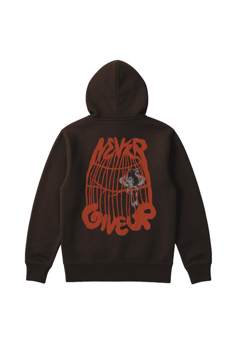 Cage zipup hoodie