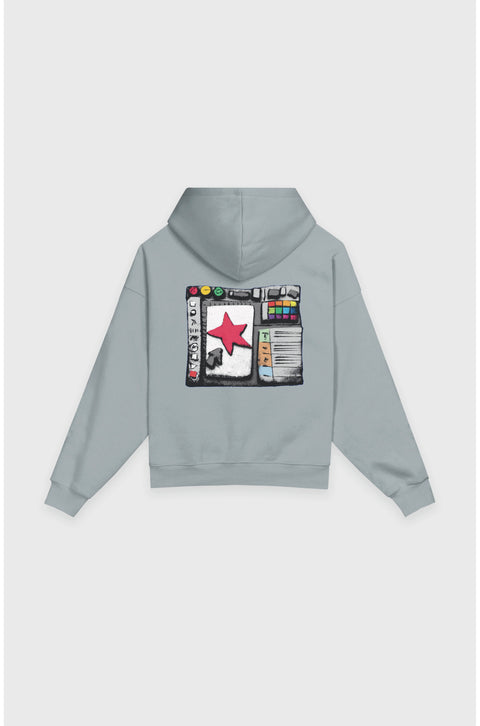 Canvas box fit hoodie