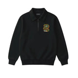 Chinese dragon half zipper sweatshirt