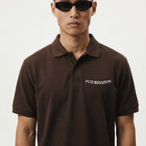 Climbing cat brown polo