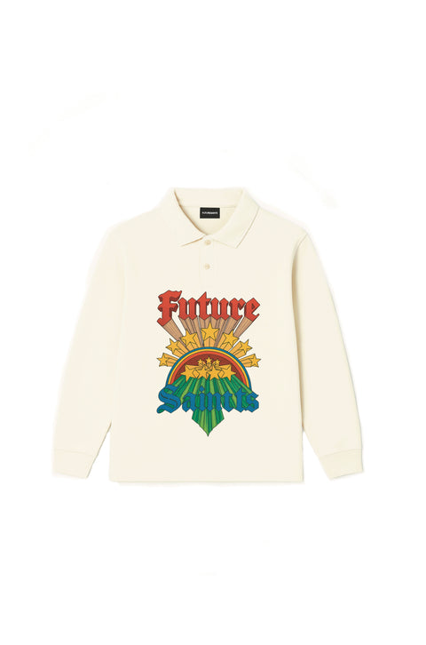 3D saints long sleeve polo