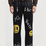 Confession loose fit cotton pants