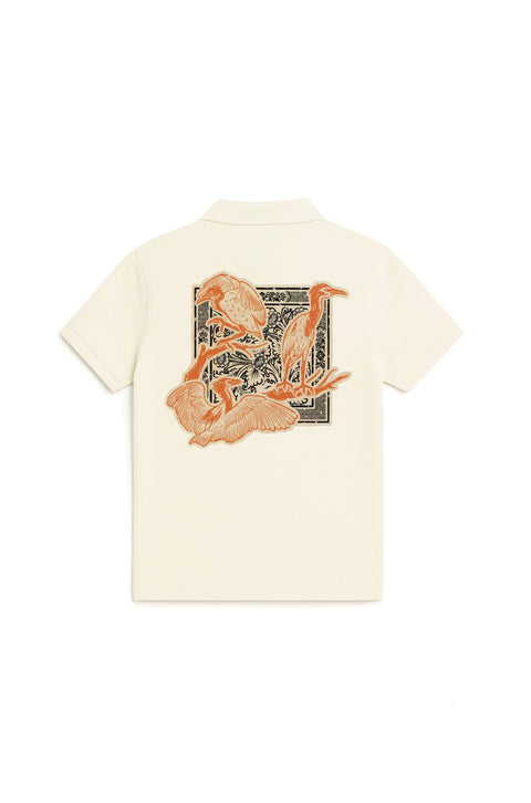 Noble cranes zip polo