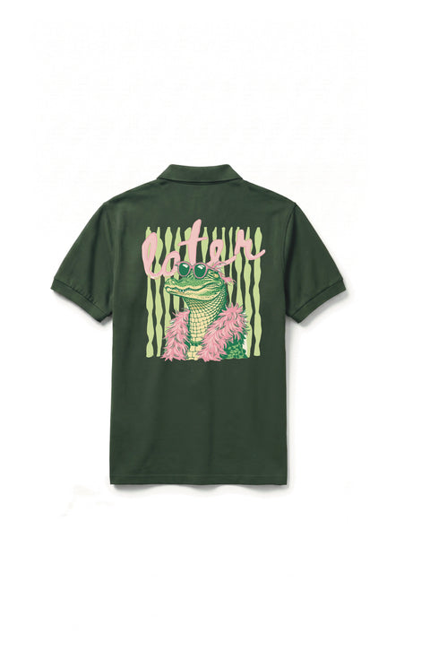 later, gator green polo