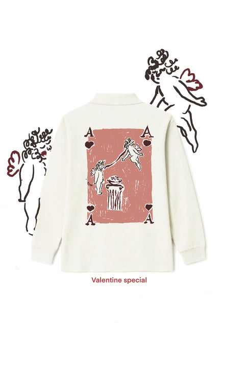 Cupids long sleeve polo