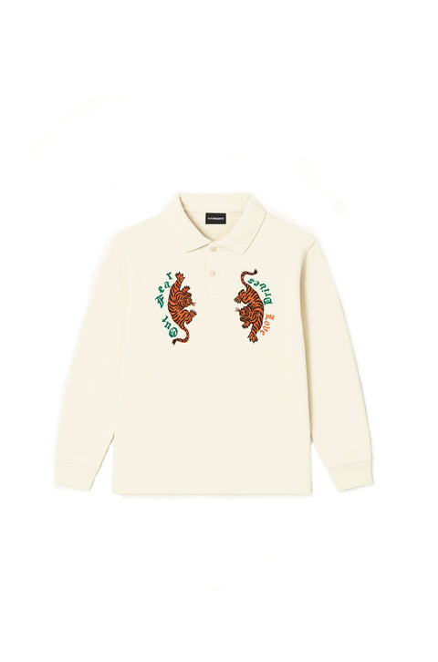 Dance of the tigers long sleeve polo