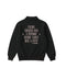 Deep quote half zipper sweatshirts