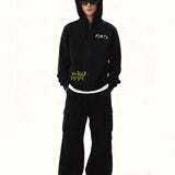 Precautions zipup hoodie