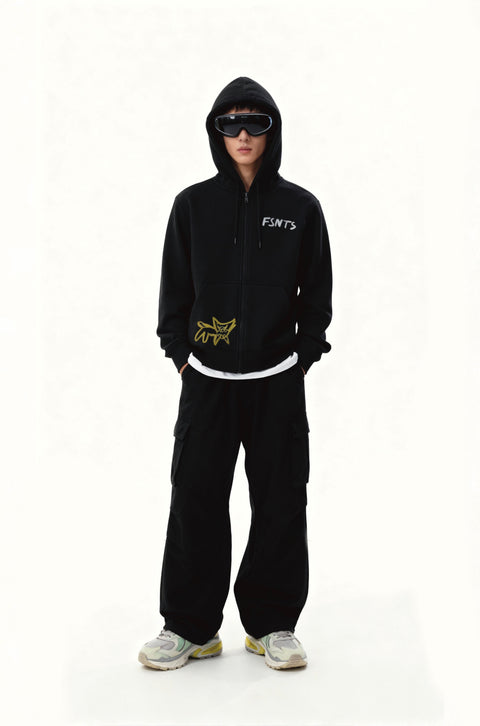Precautions zipup hoodie