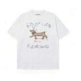 happy life oversize tshirt