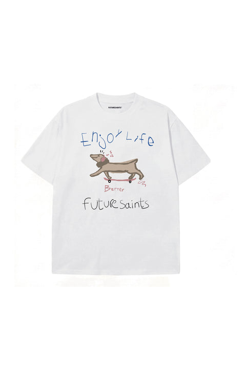 happy life oversize tshirt