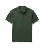 Embroidered saints green polo