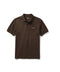 Embroidered saints brown polo