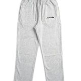 Signature embroidered grey sweatpants