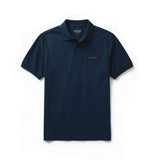 Embroidered saints navy polo