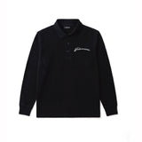 exotic flora long sleeve polo