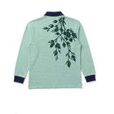floral striped polo