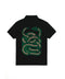 Ancient snake zip polo