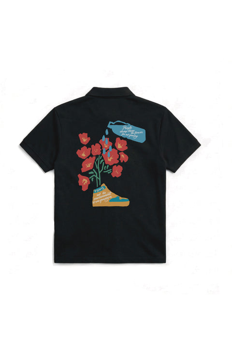Growback zip polo