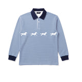 derby club striped polo