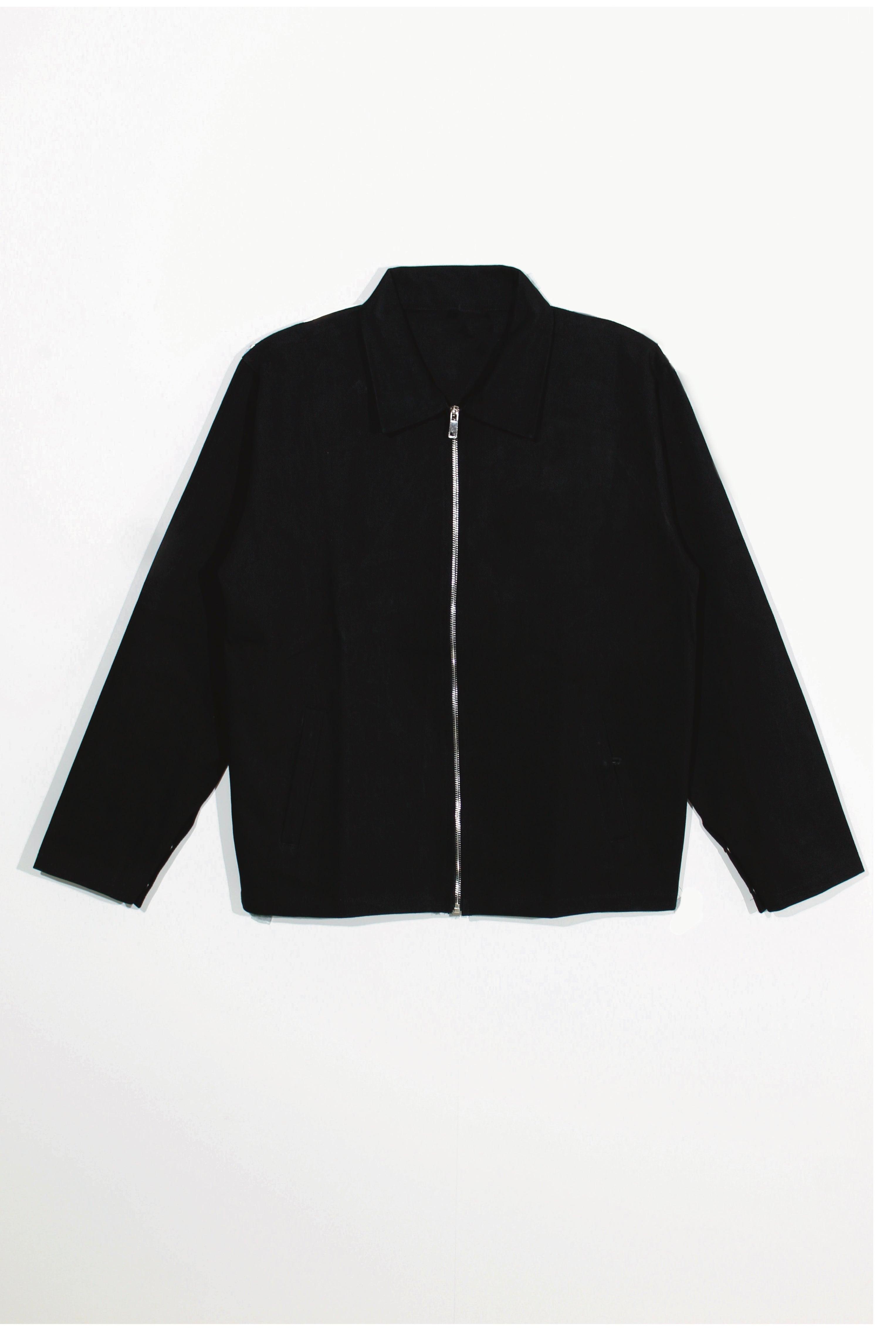 SOLID BLACK TWILL JACKET