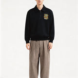 Chinese dragon half zipper sweatshirt