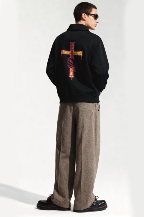 Firecross half zipper sweatshirt