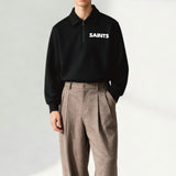 signature half zipper sweatshirt