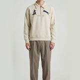 Natural selection half zipper sweatshirt