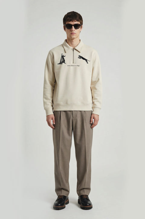 Natural selection half zipper sweatshirt