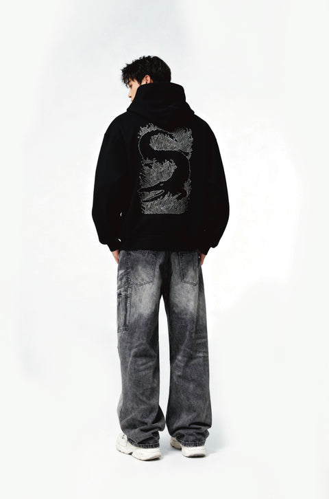 abstract lands hoodie