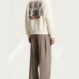 Italian way half zipper sweatshirts